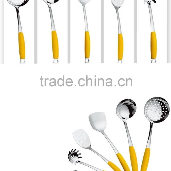2015 High Quality Cutlery Kitchenware With Silica Gel Handle Korean Kitchen Tools/modern Kitchen Designs 7PCS/SET S34 photo-2