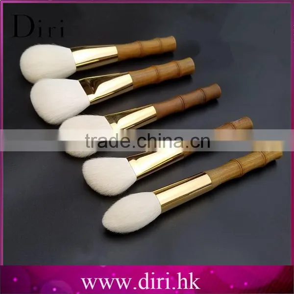 New Design 5pcs Wooden Handle Professional Bamboo Makeup Brushes photo-2