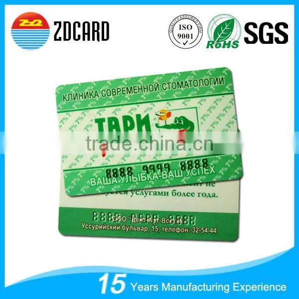 Custom Printing Embossed Number Pvc Card Manufaturer photo-4