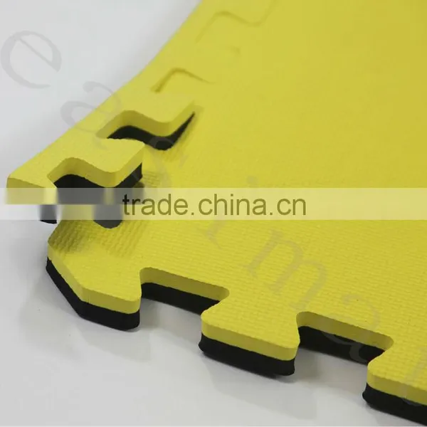Black Yellow Martial Arts Kick Boxing Gym Mats 40mm photo-2