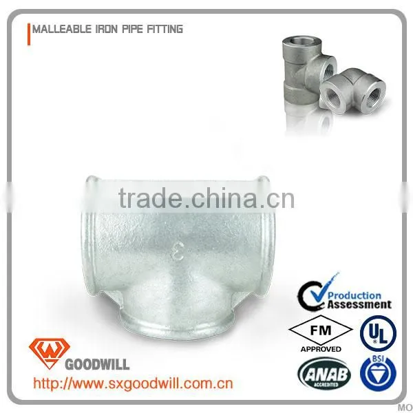 ASME B16.3 Galvanized Malleable Iron Pipe Tee photo-4