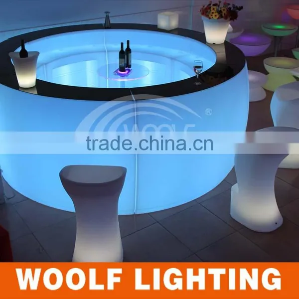 Waterproof Glowing PE KTV Wine Table Led Bar Counter photo-2