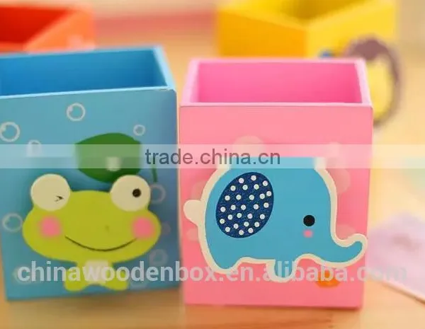 2015 Customize Wooden Stationery Box for Kids Low Price Wooden Cases photo-4