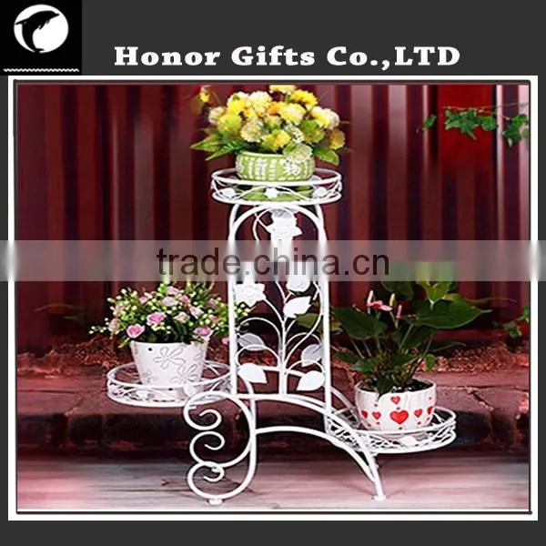 Heart Welcome Flower Planter Stands Elegant Arch Design Plant Stand photo-2