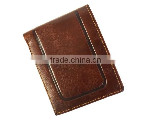 Minimal Leather Wallet Personalized Wallet RFID Blocking Leather With Card Holder Bussiness photo-3
