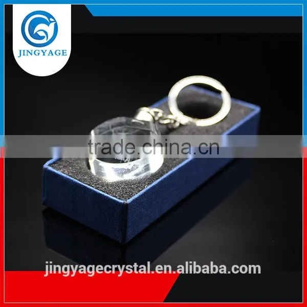 3D Laser Engraved Animal Round Crystal Key Chains Souvenir Gifts photo-3