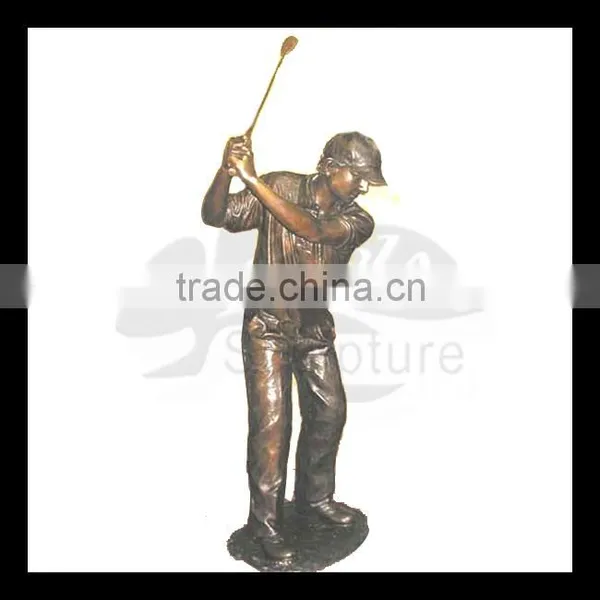 High Quality Monkey Golfing Statue