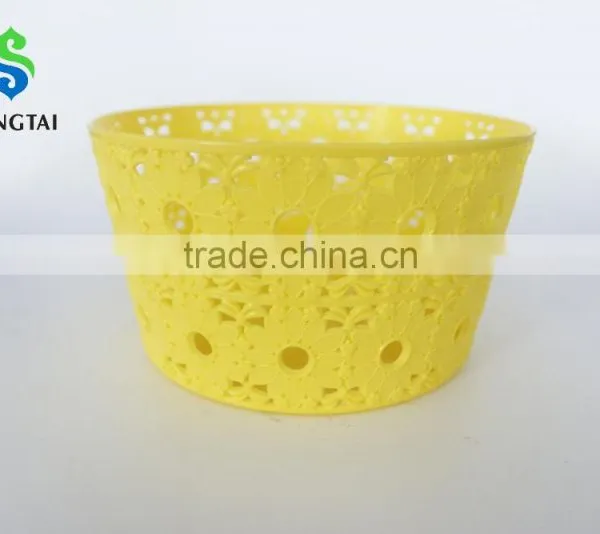 2016 New Type pp Circular Plastic Basket With Sunflower photo-5