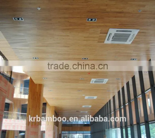 Carbonized Horizontal Matt Finish Bamboo Ceiling Panel With 20 Years Durable Quality for Indoor Use photo-4