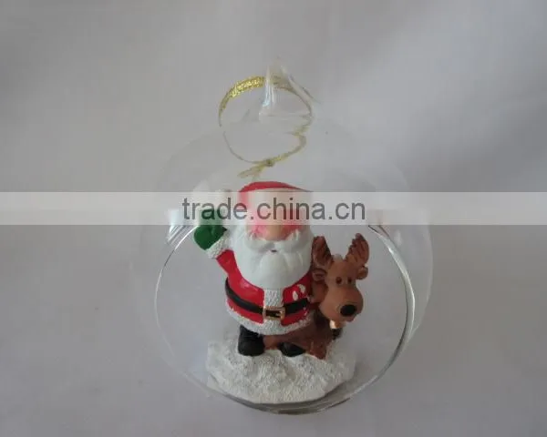 Crystal Balls Dollarma One Dollar Cheapest XMS Christamas Bear Deer Santa SnowFlake Glass 156049-15054 photo-2