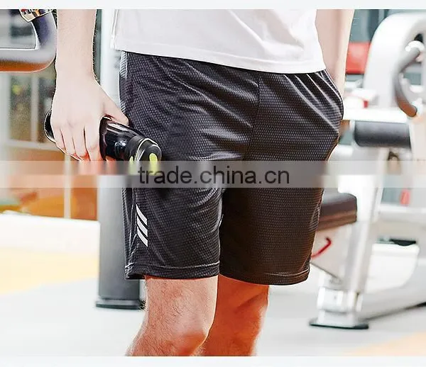 2016 men clothing 100% polyester dri-fit fifth custom mens gym shorts