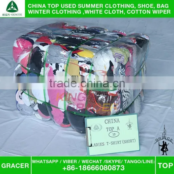 Guangzhou Short Sleeve Women Turkey Style T-Shirt Used Clothes From China photo-6
