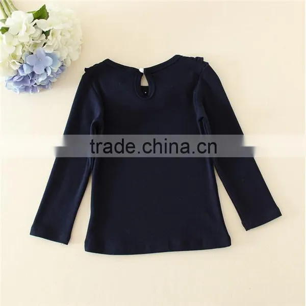 New Fashion Baby Clothes Beading Top Tops and Blouses 2015 Kids Clothes Girls Bottoming Shirts photo-6