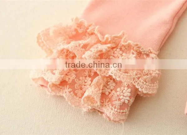 Beautiful Baby Tops Pink Lace Neck Design Blouse Kid Girl Clothing Baby Winter Girl T-shirt Kid Clothing Sales photo-5