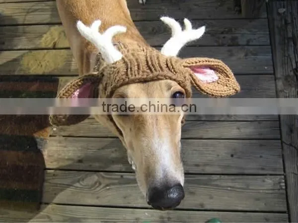 Fashion Winter Reindeer Antlers Dog Hat photo-4