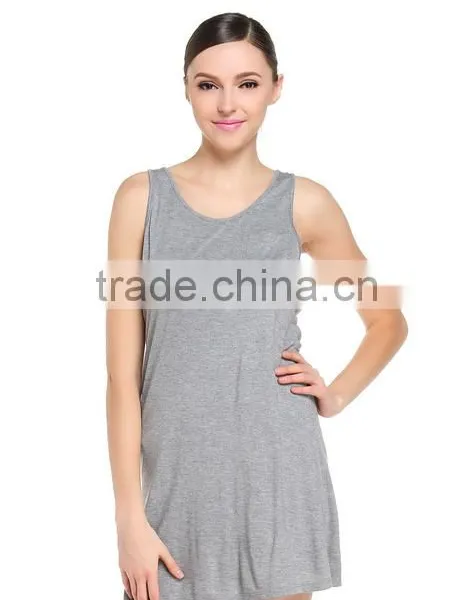 2017 Cheapsale China Supplier Blank T-Shirt Loose Solid Color Summer Casual Women Dress photo-5