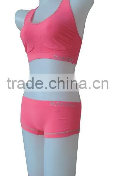 New Style Seamless Woman Underwear Ladies Sport Bra & Boxer photo-2