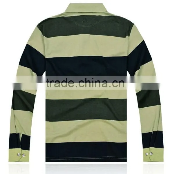 New Fashion Autumn and Winter Men's Striped Polo Shirt Brand Long Sleeved Striped MENS Polo Shirt M/3XL CUSTOMED photo-2
