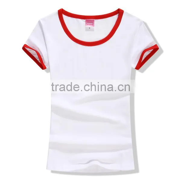 Factory New Style 95%cotton 5% Spandex Women's t Shirt/custom Blank White Short Sleeve Women T-shirts photo-2