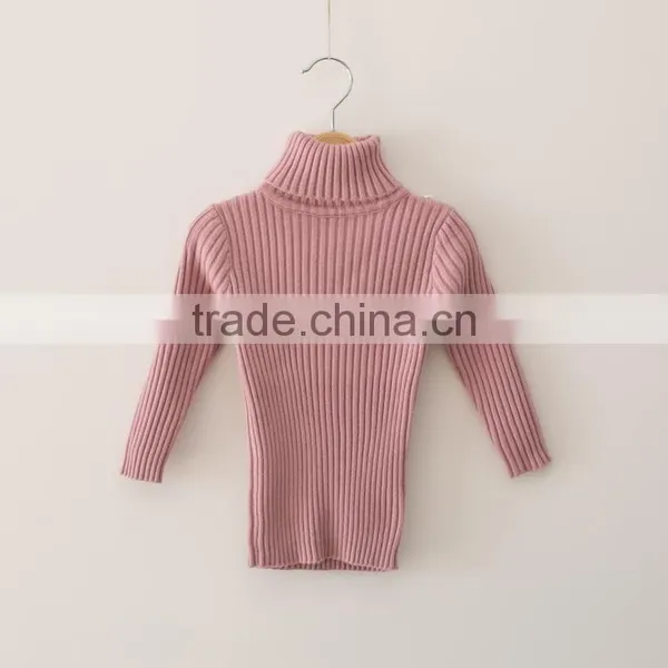 S15228A Korean Style Pullover Knitting Patterns Children Turtleneck Sweater photo-2