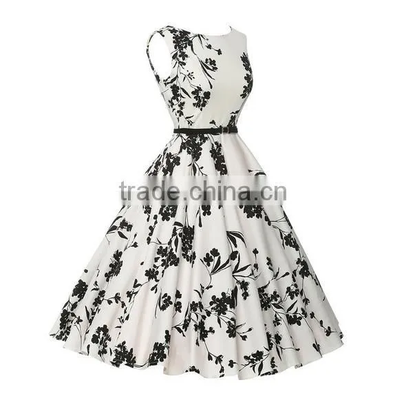 Walson Womens 50's Rockabilly Vintage Style Evening Party Tea Dresses Swing Skaters photo-3