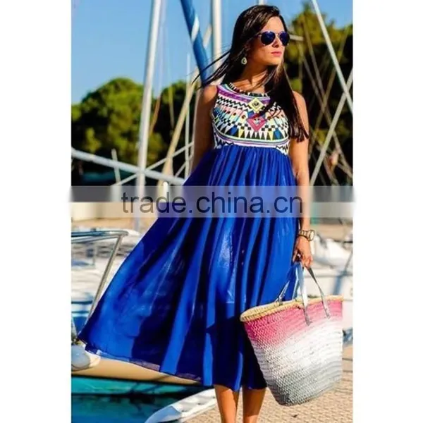 Walson New Products African Kitenge Dress Design Women Wear Dress photo-2