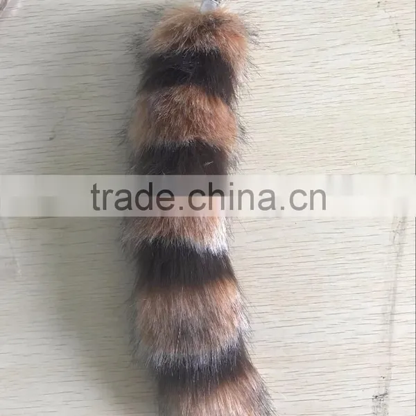 Wholesale Fox Tail American Raccoon Tail Fur Tail Pendant Whole photo-4