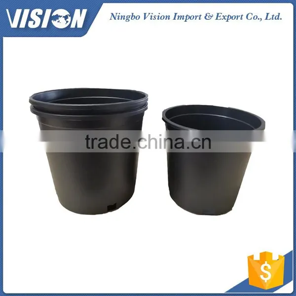 Cheapest Plastic Black Flower Pot for Promotion photo-2