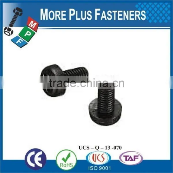 Made in Taiwan Black White Nylon Round Phillips Slotted Plastic Round Head Screw photo-3