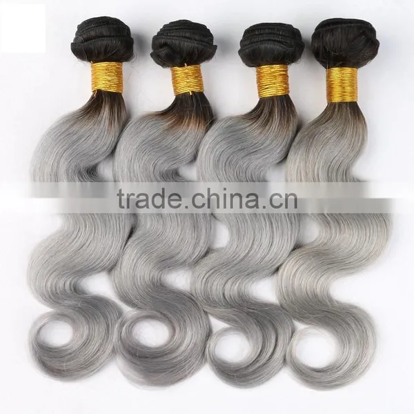 Grade 7A Peruvian Body Wave 2 Tone Ombre Hair Extension, Virgin Hair photo-2