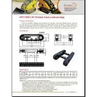 Rubber Track Undercarriage/crawler Chassis/tracked Complete Assembly/track Crawler