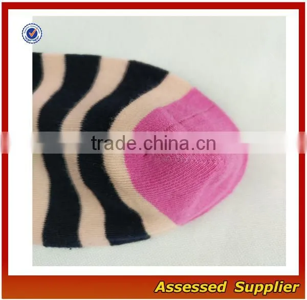 High Quality Custom Colorful Stripes Combed Cotton Dress Business Socks photo-3
