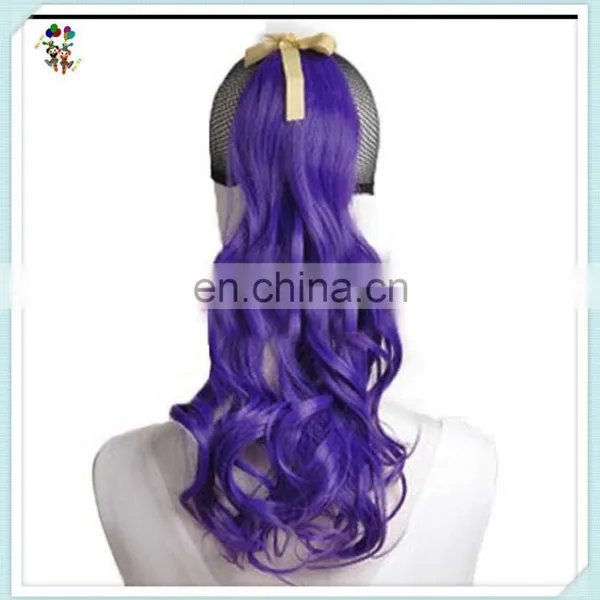 Girls Fancy Dress Purple Sexy Long Curly Ponytail Hair Extensions HPC-0157 photo-2