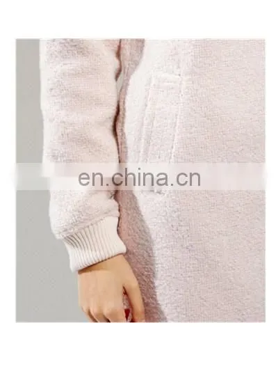Hot Selling Elegant Ladies Flecked Longline Used Winter Bomber Jackets photo-4