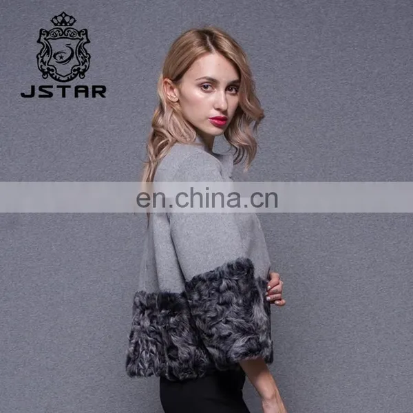 Hot Sale Factory Directly Women Grey Cashmere Coats photo-5