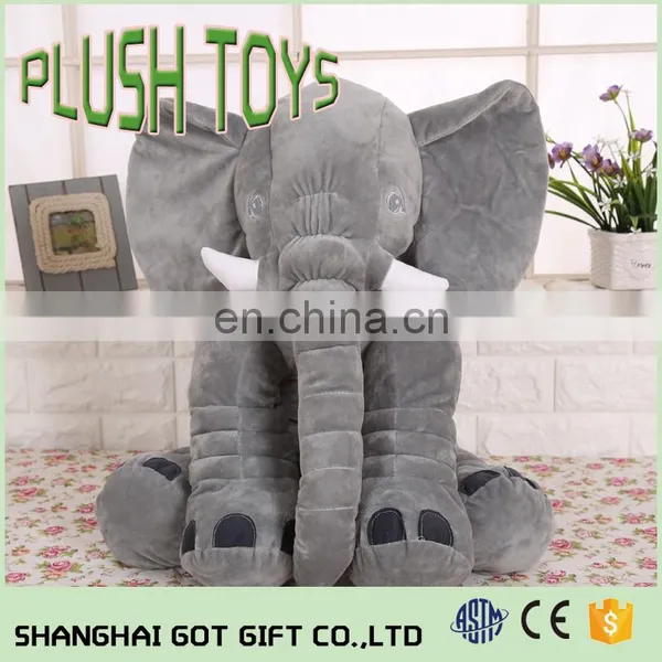 Large Long Nose Elephant Sleep Pillow Baby Plush Toy Lumbar Cushion Doll 50*60cm photo-2