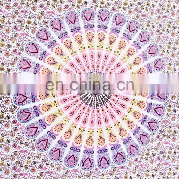 Indian Latest Mandala Tapestry Bohemian Poster Wall Decor Tapestries Ethnic Cotton Yoga Mat photo-2