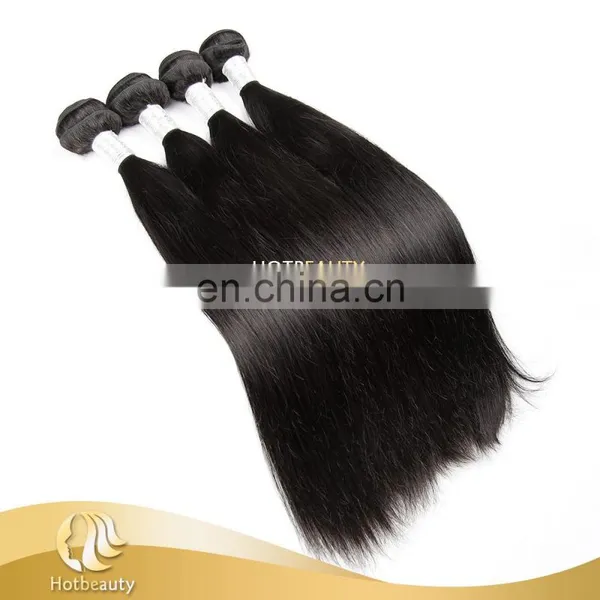 Factory 20inch Clip-In Straight Remy Human Hair Extensions 100G #1 Pure Jet Black photo-2