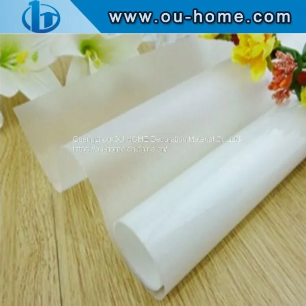 OUHOME PVC Decorative Privacy Window Film Non-pollution Glass Film Frosted Sticker photo-2