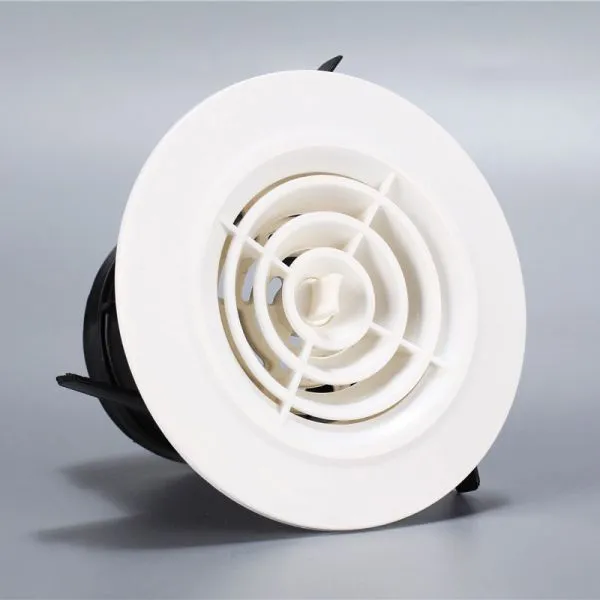 Plastic Air Diffuser HVAC System Swirl Diffuser Adjustable Air Outlet