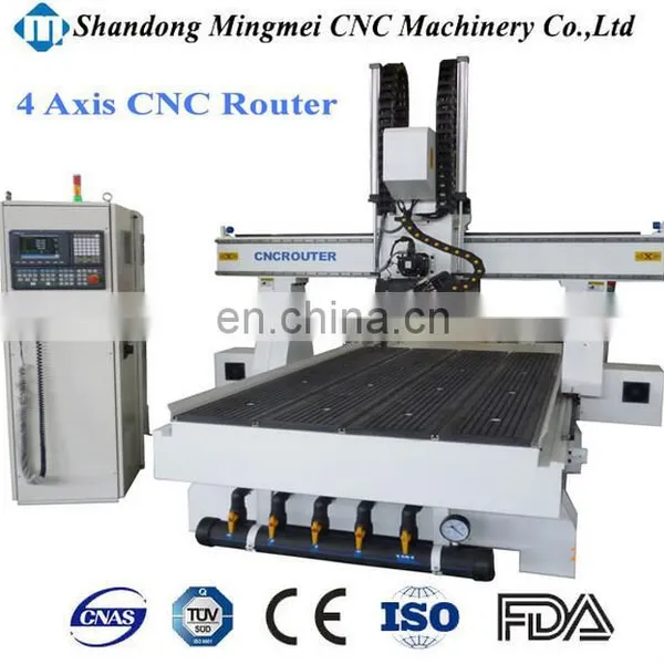 Hiwin Learn Guidel Vacuum Table 3d Multi Head 4 Axis Cnc Machine With Dust Collector System photo-5