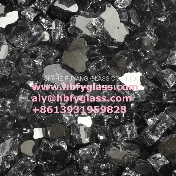 Crushed Tempered Reflective Glass for Barbecue and House Heater