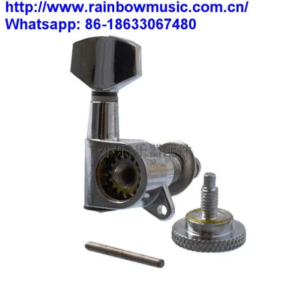 Left Inline Sealed Guitar Tuning Pegs Locking Machine Heads for Grover Guitar Replacement photo-2