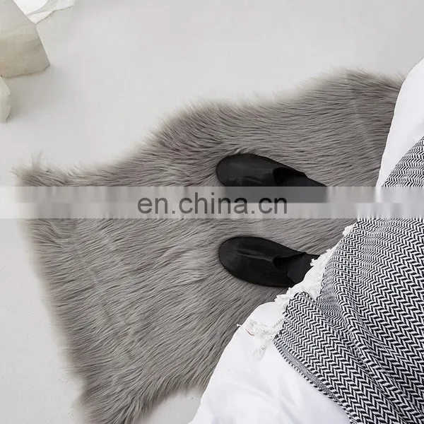 RAWHOUSE Pink White Gray Plush Skindeer Leather Carpet photo-6