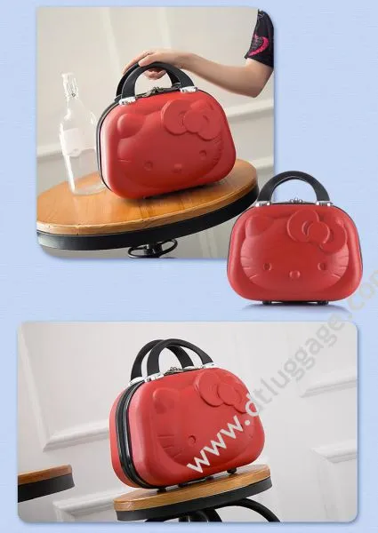 ABS PC Cosmetic Case Women Beauty Travel Make Up Luggage photo-3
