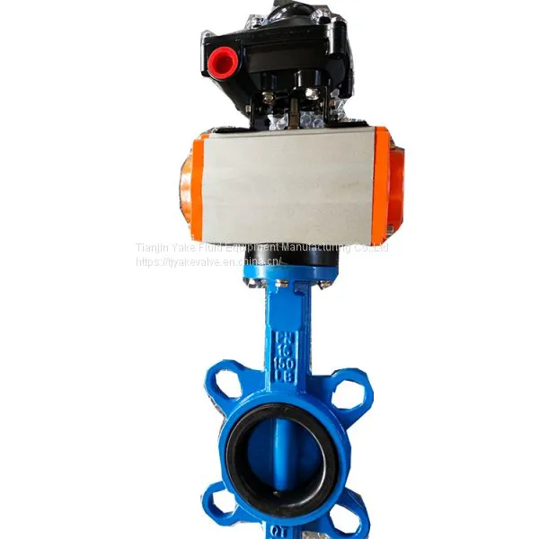 Pneumatic Actuator/Electrical Actuator Wafer SS304 Disc Butterfly Valve