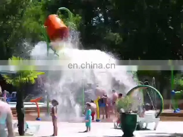 Акция на оранжевые ведра для разлива, водные игровые площадки, стальные горки в парке