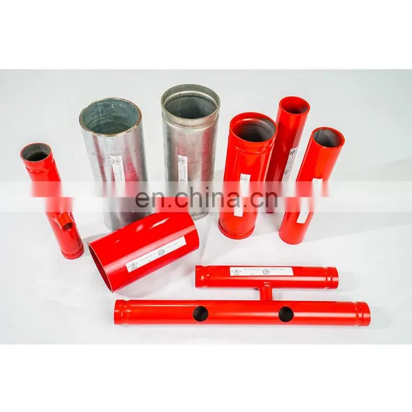 2" Galvanized Red Epoxy Welded Steel Pipe Thread End ASTM A795 SCH 40 photo-3