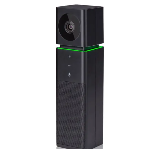 CIB Cube Black 1080P 30FPS USB2.0 LED Light Ring Touch Screen Camera Speaker Microphone All-in-One Conference Video Camera