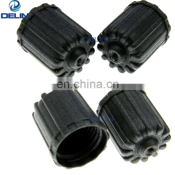 Gray Plastic Rubber Tire Valve Stem Caps TPMS Tire Cap photo-2